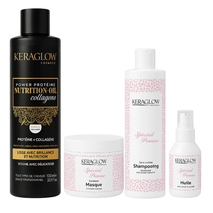 Collagène 1L + Kit Sans Sulfate (Shampoing + Masque + Sérum)