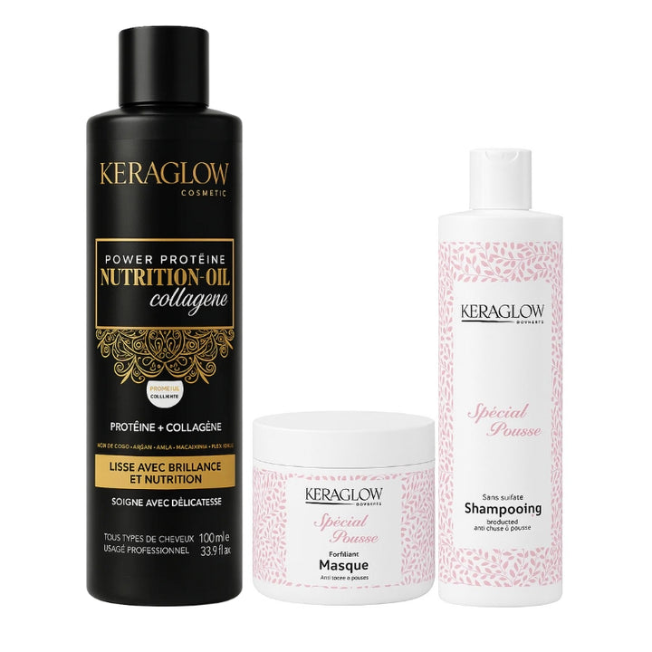 Collagène 1L + Kit Sans Sulfate (Shampoing + Masque)
