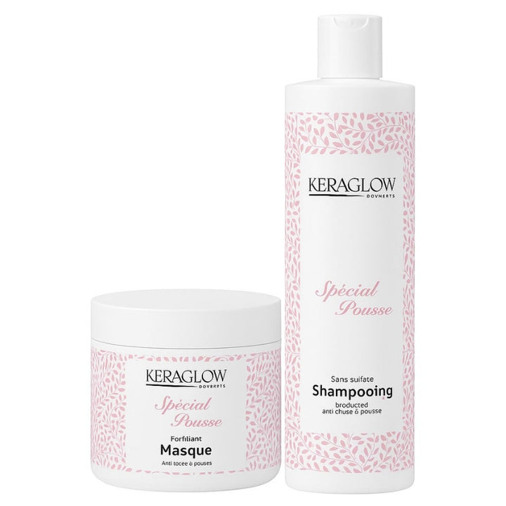 Kit KeraGlow Spécial Pousse Sans Sulfate (shampoing masque)