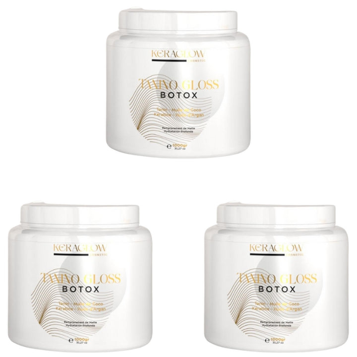 Lot de 3x1Kg Botox Capillaires Kera Glow Tanino Gloss