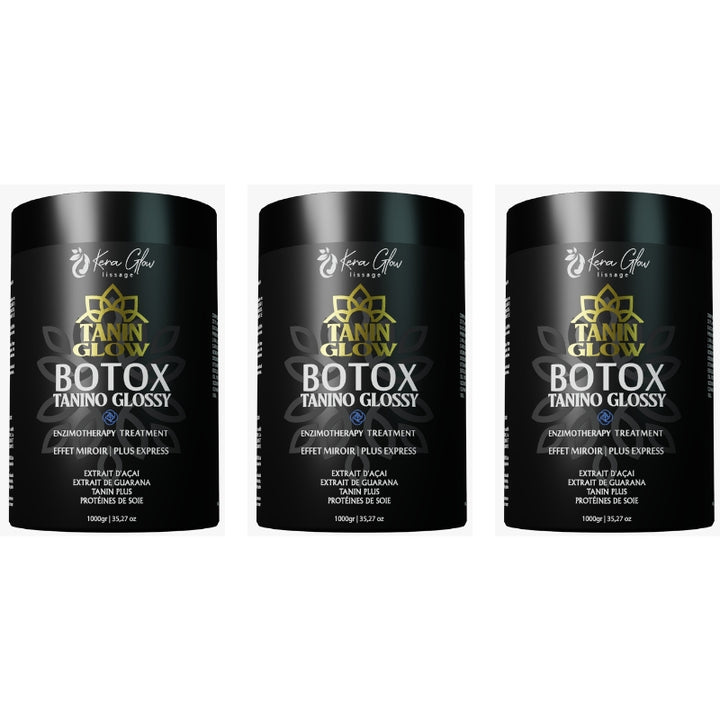 Lot de 3x1Kg Botox Capillaires Kera Glow Tanino