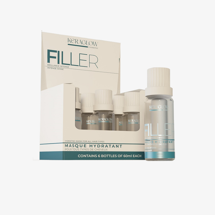 Soin Pour Cheveux Endommagés Et Élastique Kera Glow Filler Coffret 6x60ml